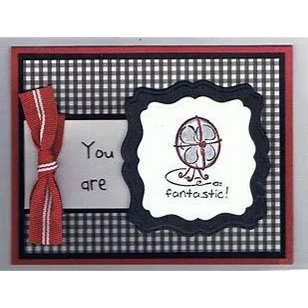 Vintage Stampin Up! Furnished With Love Retired Set Rubber Cling Spring 2004